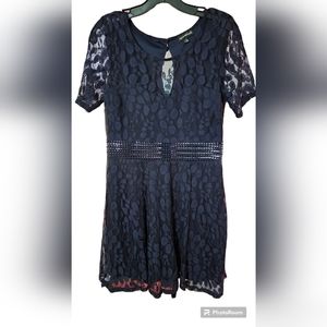 Navy Blue Lace Dress size 9